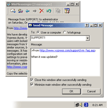 WinMessenger in Windows 2000